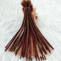 Dreadlocks Sister Locs Extensions Handmade Soft Crochet Brazilian Human Hair Braiding 10in Ombre Short Hair 10Strands/lot
