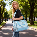 Fashionable cartoon embroidered single shoulder mommy bag with multifunctional and large capacity mother and baby diaper bag