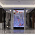 Water curtain wall, running water screen partition company, family entrance acrylic calligraphy and painting flat wine cabinet