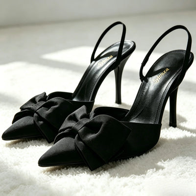 Luxury Silver High Heeled Sandals Women Sexy Pointed Toe | SAMAG