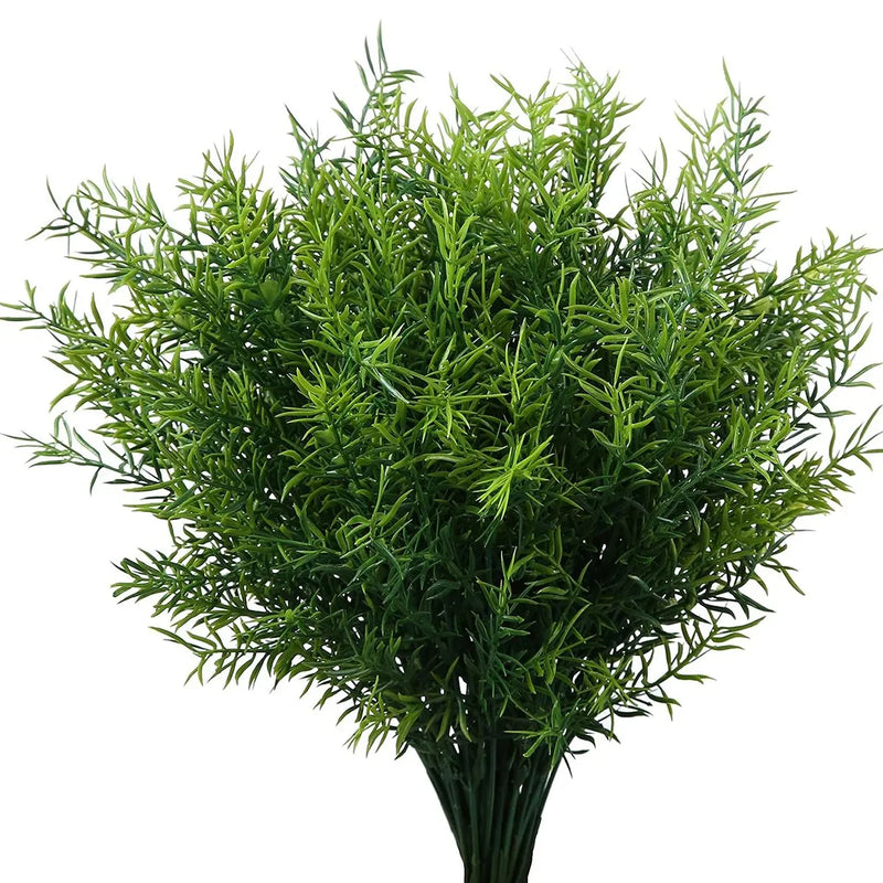 12Pcs Artificial Flowers Plastic Grass Wedding Home Outdoor Garden Vase Decora Diy Photography Props Indoor Bonsai Fake Plants