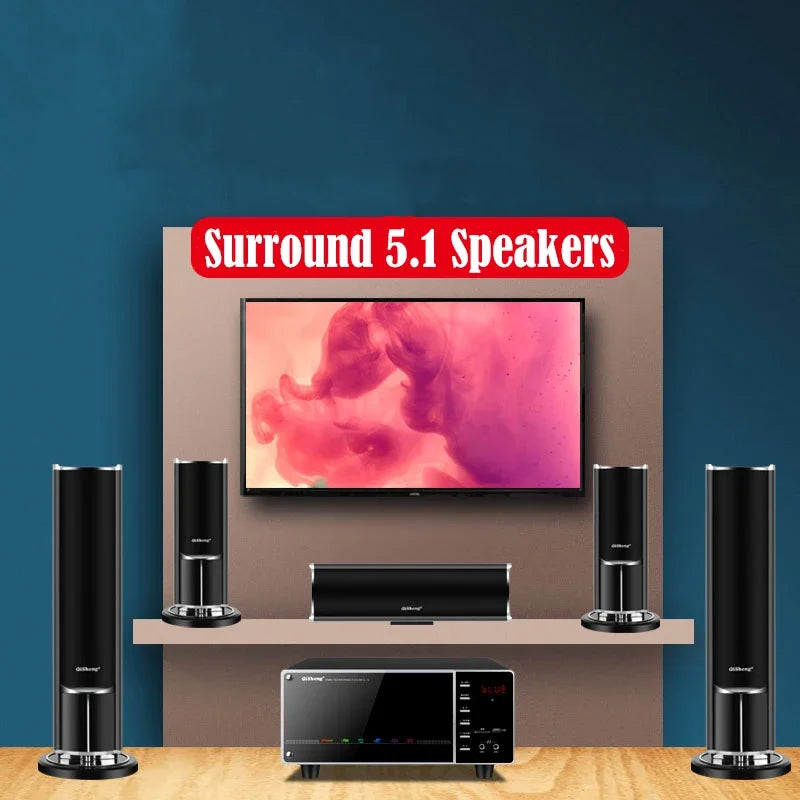 1000W high-power  caixa de som bluetooth home TV living room KTV Bluetooth speaker surround sound subwoofer theater sound system