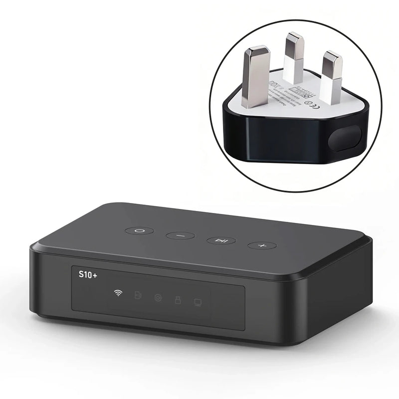 Arylic S10+ Wireless Music Streamer Bluetooth Audio Receiver 3.5mm Jack Aux for PC Multiroom PC Audio Jack Adapter