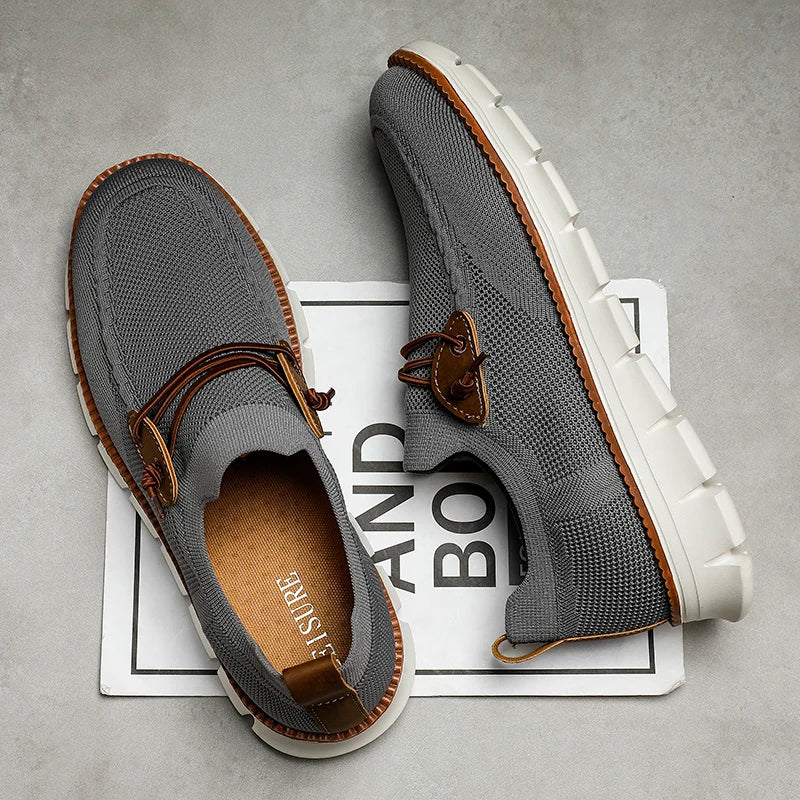 Mens Casual Loafers Shoes Slip On Fashion Walking Dress Sneakers Business Oxfords Work Lightweight Soft Sole Zapatos