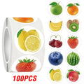 100-500pcs Fruit Stickers Cute Gift Box Thank you Stickers Packaging Decoration Adhesive Lables Stationery Sticker