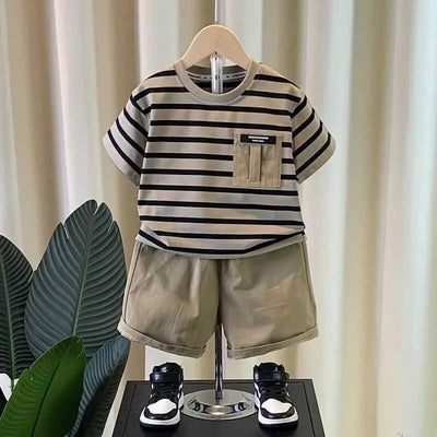 0 - 5 Years Old Boys' Summer Outfit Set Short - Sleeved | SAMAG