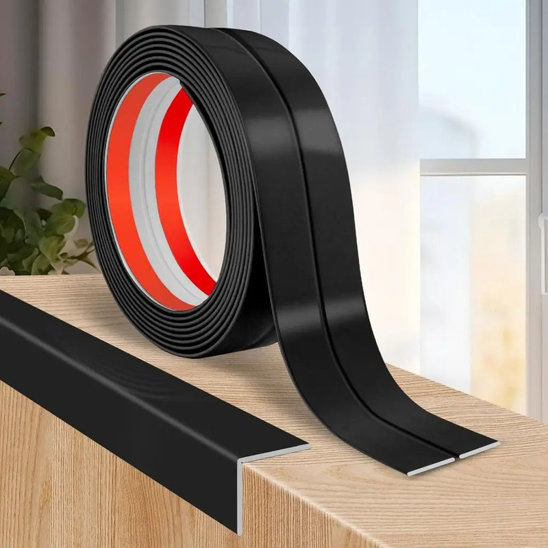 Self Adhesive Wall Corner Protector Peel and Stick Flexible Corner Moulding Trim Free Cut L Shape Edge Guard Inside Outside