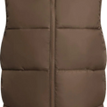 Customized Logo Windproof Winter Vest Thick Stand up Collar DIY down Cotton Sleeveless Jacket for Company Brand Printing