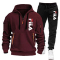 Autumn and winter hot selling men's hooded sweatshirt+casual pants two-piece outdoor multi pocket pullover and sports pants set