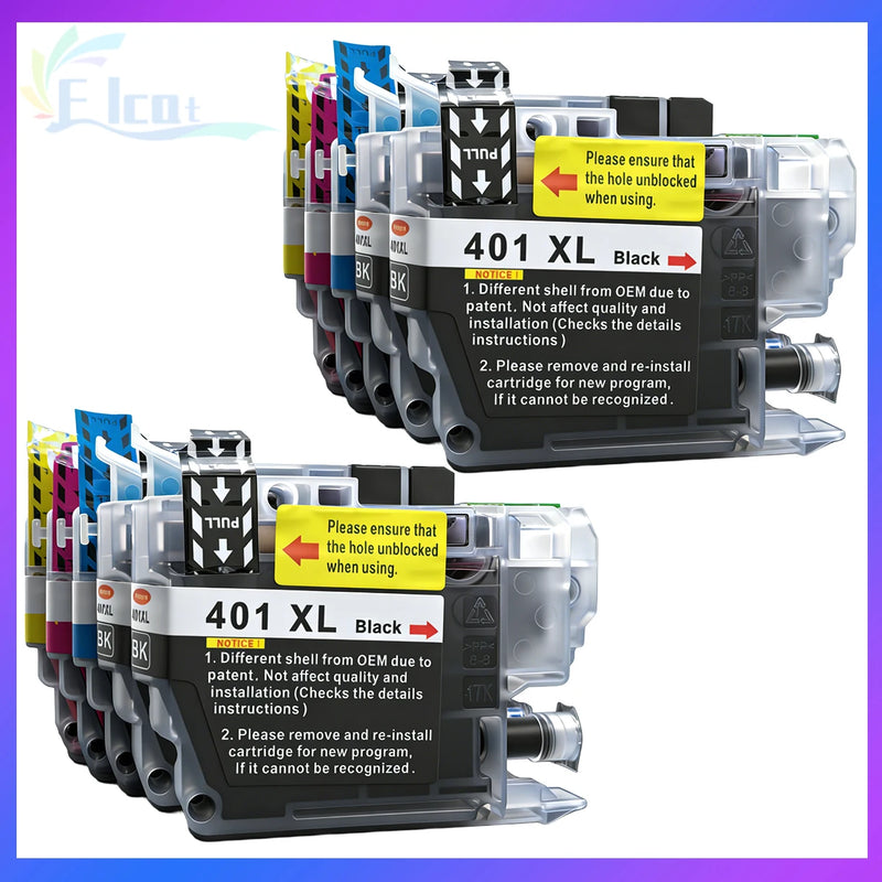 LC401 LC401XL Ink Cartridge For Brother LC 401 LC 401XL 401 Compatible For Brother MFC-J1010DW MFC-J1012DW MFC-J1170DW Printer
