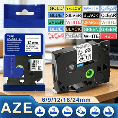 TZ Tape Compatible for Brother Label Cartridge | SAMAG