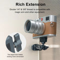 Photography C Clamp, Aluminum Table C-clamp with 1/4" and 3/8" Hole for Photo Studio Video DSLR, Camera Desktop Mount Table Desk