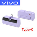 VIVO 500000mAh Mini Capsule Power Bank 2 in 1 Ultra Fast Charging Portable External Battery Powerbank For iPhone Android 2026