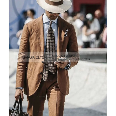 Casual Men's Suit Jacket Summer Spring Blazer Two Bottom | SAMAG