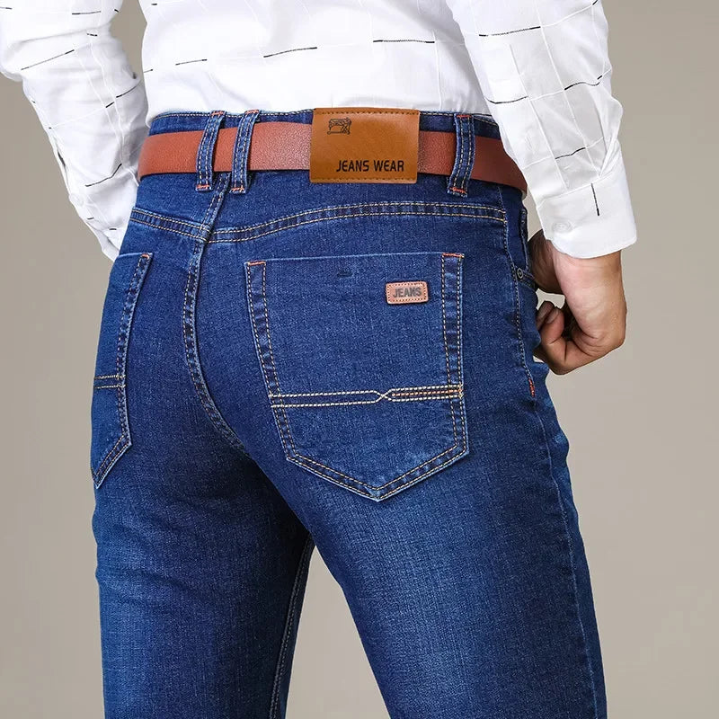 Business Men's Jeans Casual Straight Stretch Fashion | SAMAG