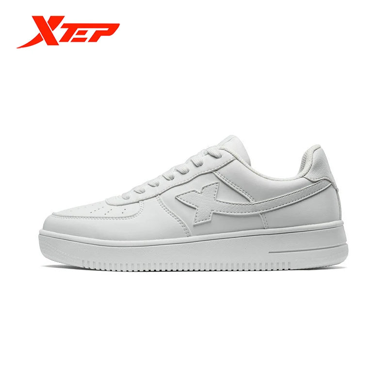 Xtep Women Men Skateboarding Shoes Non - Slip Casual White - View 12 | SAMAG