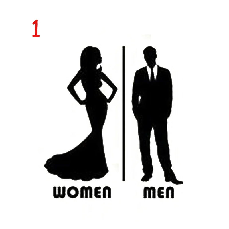 Waterproof Bathroom Home Art Door Decor Removable Wall Sticker Vinyl Poster Toilet Decals Fashion High Quality