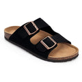 Litfun Classic Cork Clogs For Women Men Genuine Summer Clogs with Arch Support Cork Leather Home Mules Shoes Thick Beach Sandals
