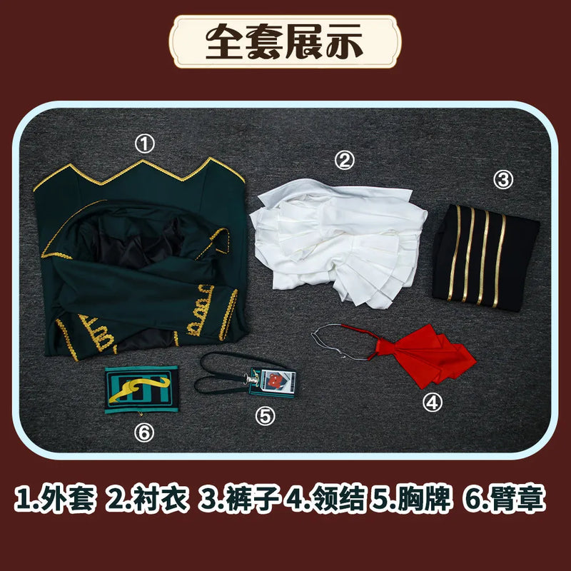 Limbus Company Moses Chapter 9 Full Set Cosplay Costume, Project Moon Character Outfit