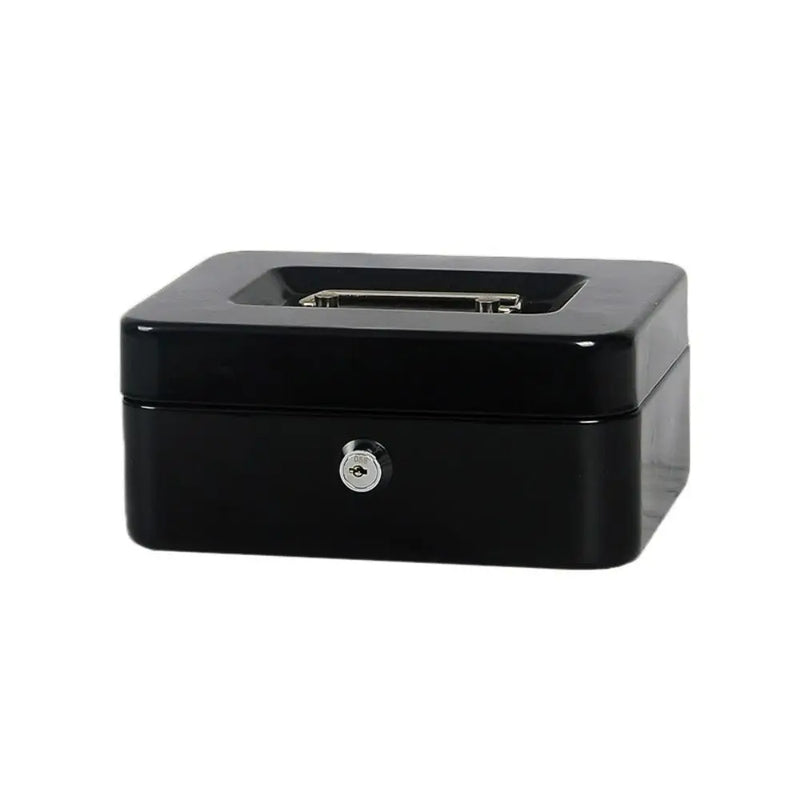 Small/Large Locking Cash Box Double Layer Safe Metal Money with Tray Cover Key Lock/ Password Saving - View 17 | SAMAG