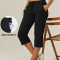 Women's Capri Yoga Pants Loose Soft Drawstring Workout | SAMAG