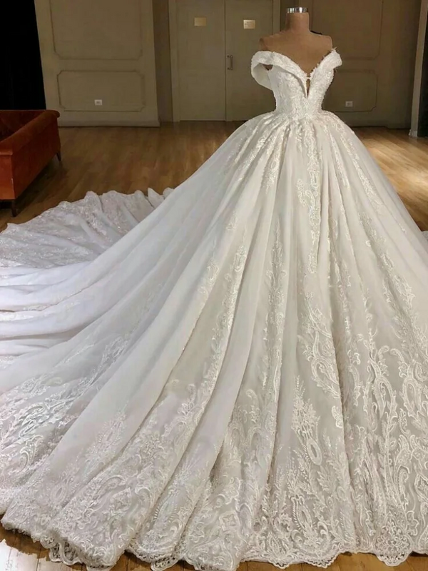 Custom New White Mermaid Big Skirt Wedding Dress - View 3 | SAMAG