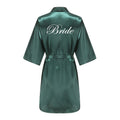 Wedding Party Team Bride Robe With White Letters Kimono | SAMAG