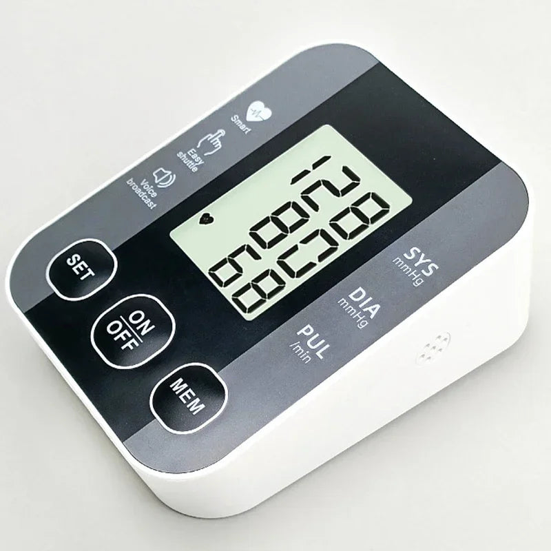 Medical Arm Blood Pressure Meter Tensiometers Tonometer Cuff Fever Thermometer Oximeter Heart Rate 3 IN 1 Set