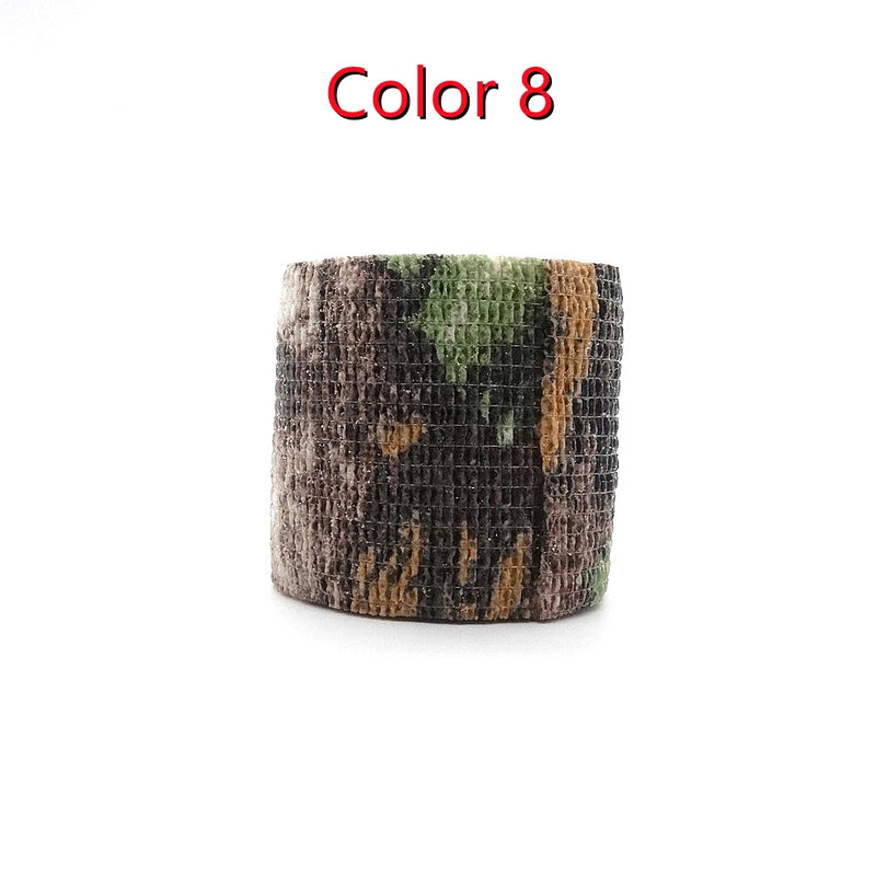 1 Roll U Pick 4.5m*5cm Waterproof Outdoor Camo Hiking Camping Hunting Camouflage Stealth Tape Wraps