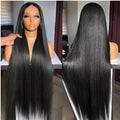 13x6 13x4 Lace Front Wigs Human Hair 36 Inch 7x6 HD Transparent Lace Frontal Wigs 220% Density Brazilian Virgin Straight Human Hair Wigs For Women Pre Plucked With Baby Hair Natural Color