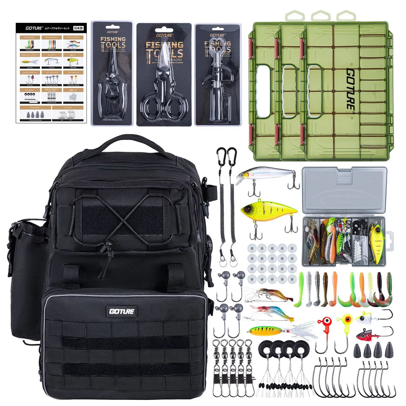 Goture Outdoor Fishing Backpack with 3 Bait Box | SAMAG