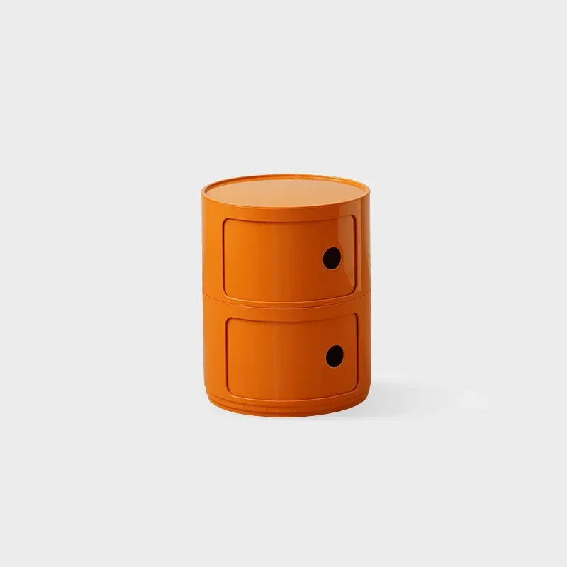 Round bedside table nordic plastic Bedside cabinet for bedroom small side end table nightstand Storage locker