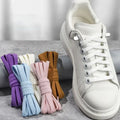 Flat Elastic Shoe Laces Sneakers No Tie Shoelaces for Shoes Tennis Quick Shoelace Clips Without Ties Shoe Accessories Kids Adult