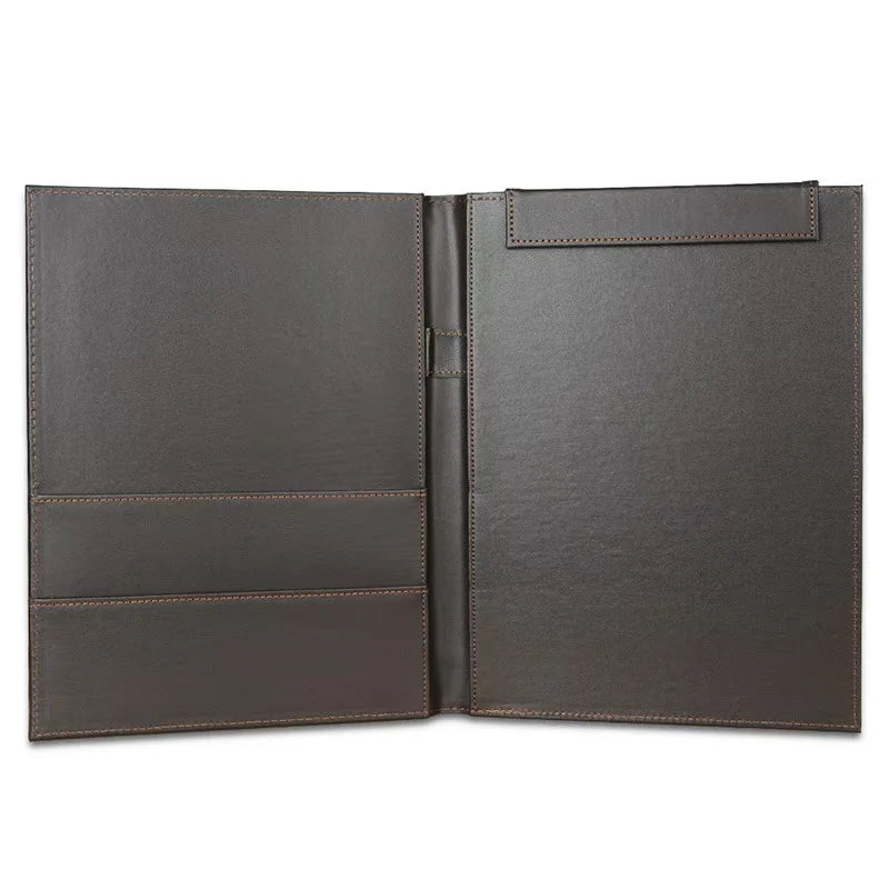 A4 PU Leather Planner Notebook Ring Binder File Folder Portfolio Office School Folder for Documents A4 Paper Writing Board