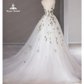 Roycebridal Strapless A Line Wedding Dress Court Train - View 2 | SAMAG