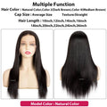 Wig Lace Straight Women Wig With Natural Hairline Breathable Human Hair Wigs For Women Natural Color 10"-26" Remy Hair Wig