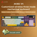 Ajazz AK35I V3/V4 MAX Tri-mode Wired Bluetooth Wireless Gaming Keyboard Gasket Full Key Hot Swap 104 Keys Customized Keyboard