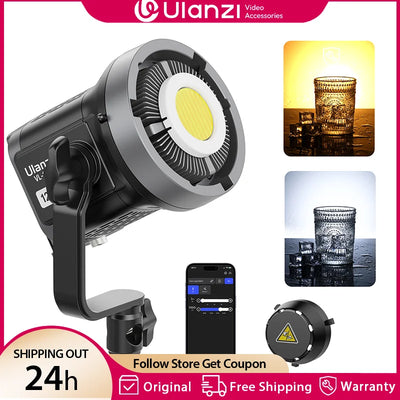 Ulanzi VL-120Bi VL-120C 120W V-Mount COB Video Light | SAMAG