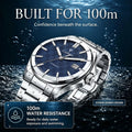 CADISEN New Watch Business Automatic Mechanical Japan 8215 Movement Luminous Clock AR Sapphire 10ATM - Visuel 2 | SAMAG