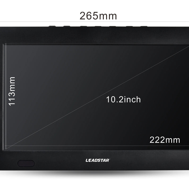 10 Inch Portable LCD Monitor TV Digital Television with Built-in Battery DC 12V for Car Camping Travel Support AV USB TF Card
