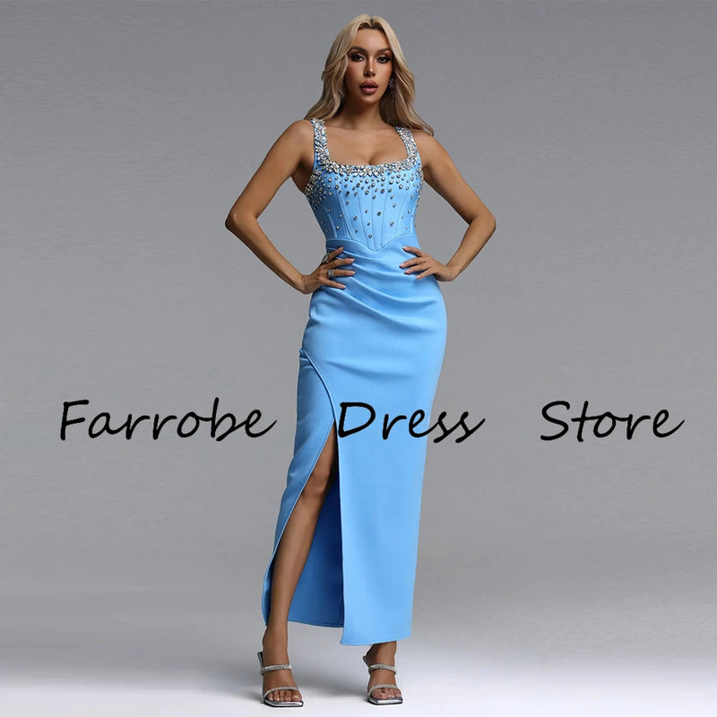 Sleeveless Customized Formal Party Dresses Ankle Length | SAMAG
