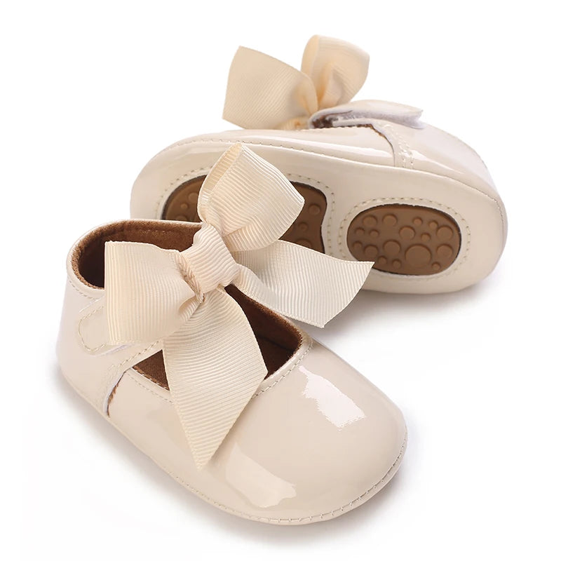 NEW Baby Baptist Shoes Girl Boy Shoes Lace Rubber Sole Anti-slip Toddler First Walkers Infant Crib Shoes Newborn Girl Moccasins
