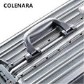 COLENARA Suitcase Full Aluminum Magnesium Alloy Boarding Box Large Capacity Trolley Case 20"24"26"29 Inch Travel Bag Luggage