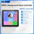 Mini Touch Screen 4*20W Stereo Music Panel PA SystemBluetooth Wall Amplifier Smart Home Audio Ceiling Speaker Wall Amplifier