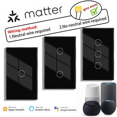 Matter smart switch Alexa Google No APP required | SAMAG