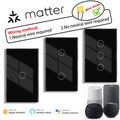 Matter smart switch  Alexa Google No APP required Intelligent Control Scan QR Code to Connect Touch Light Switch