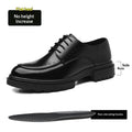 7-9cm Height Increasing Shoes for Men Summer Autumn Inside High Shoes Men's Hollow Business Dress Men's Elevator Leather Shoes