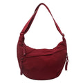 Casual Canvas Crossbody Bags Korean Simplified Large Capacity Sports Hobos Bag Solid Color Lightweight Dumpling Bag Women