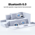 USB Bluetooth Adapter, Bluetooth 6.0 Dongle for PC Windows 11/10/8.1, Bluetooth Receiver & Transmitter for Keyboard/Mouse