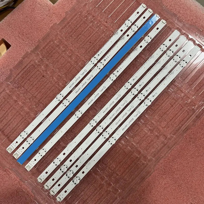 Kit LED backlight(8)for TV 49UH6200 49UH6207 49UH603T 49UH603V 49UH6090 49UH6100 49UH6107 49UH6109 49UH620V 49UH617V 49UH617Y